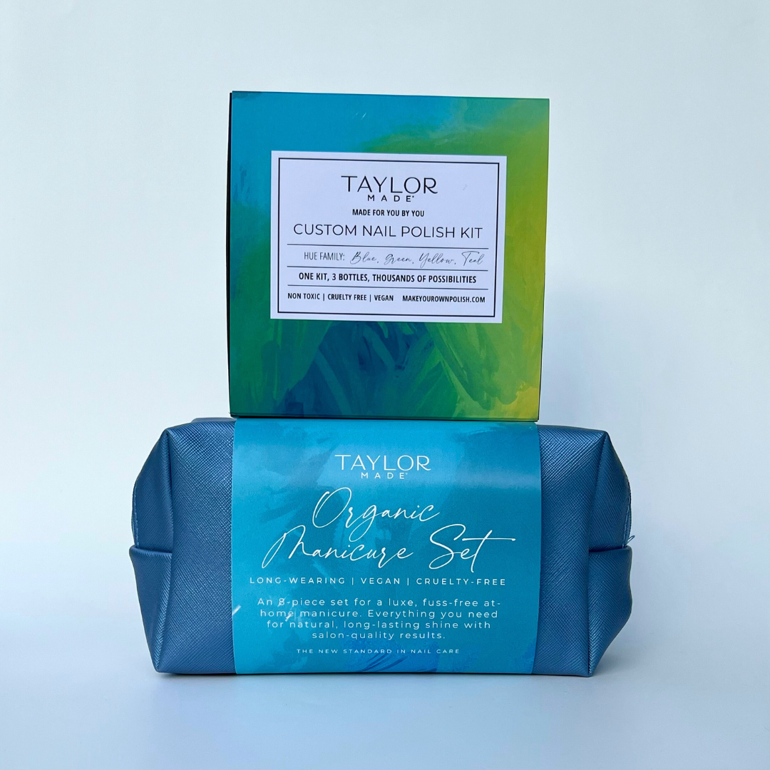 BLUE Color Gift Set - Custom Polish Kit & Manicure Set