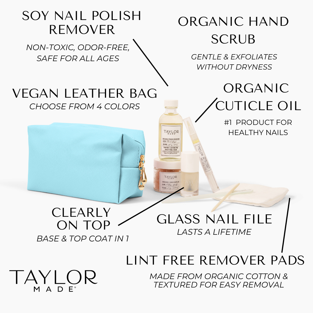 Sky Blue Organic Manicure Set