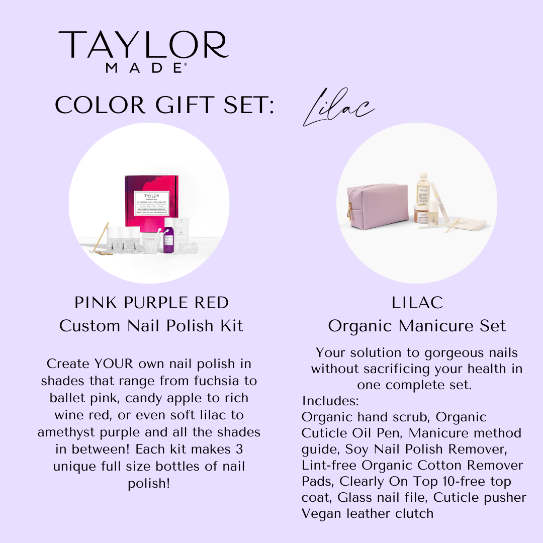 LILAC Color Gift Set - Custom Polish Kit & Manicure Set