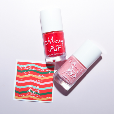 Merry AF / Chillin with My Snow-mies – Nail Polish Gift Set