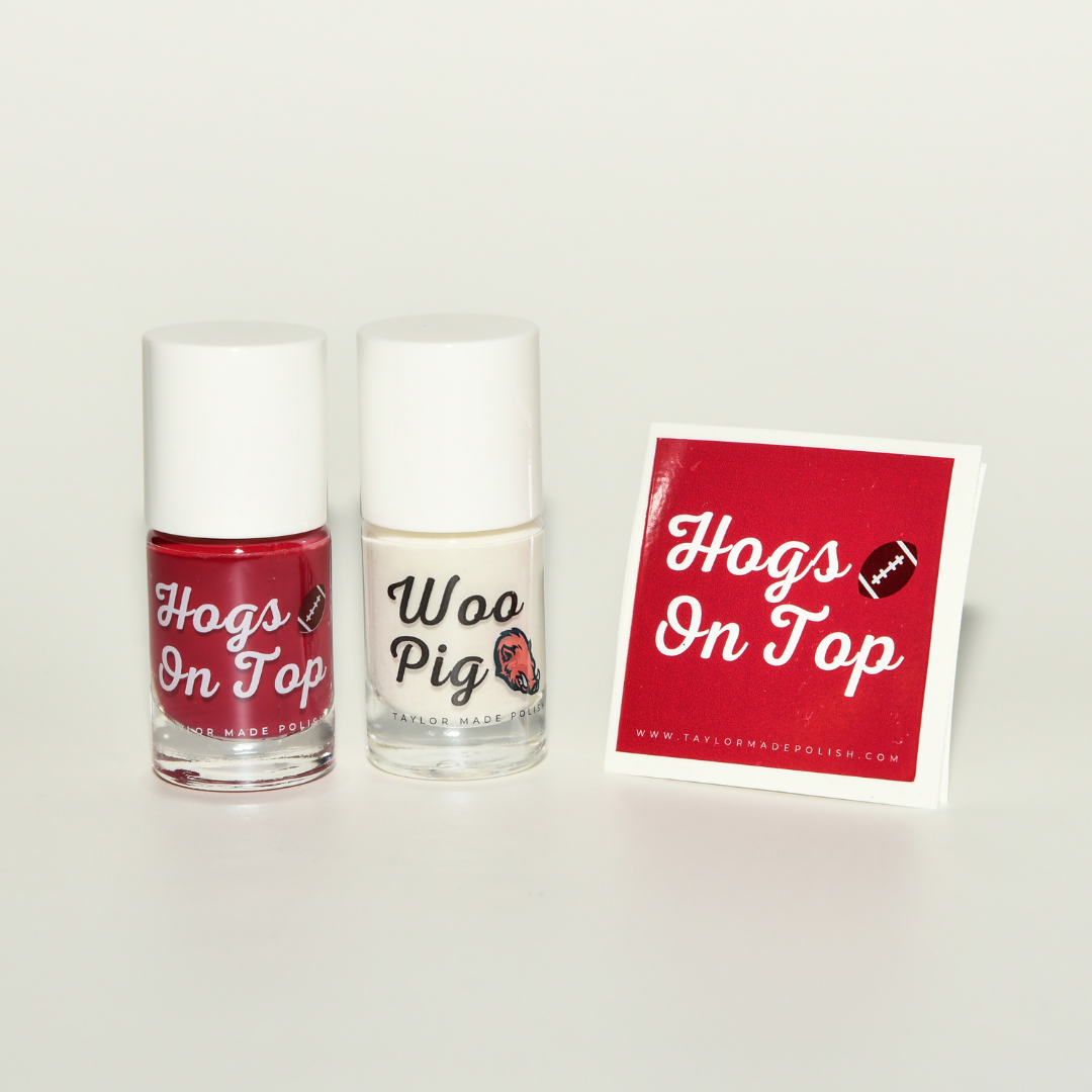 Arkansas Razorbacks Game Day Nail Polish Set - 2 Pack