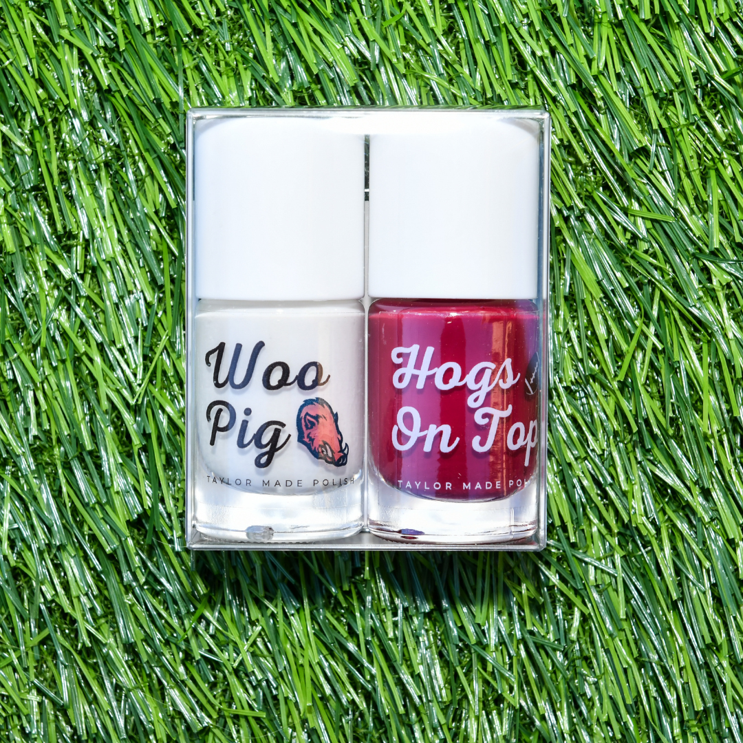 Arkansas Razorbacks Game Day Nail Polish Set - 2 Pack