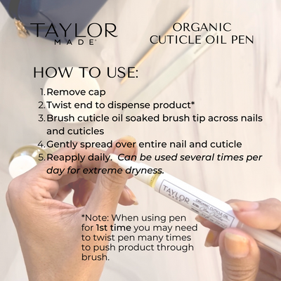 Cuticle Oil Bottle & Pen Bundle